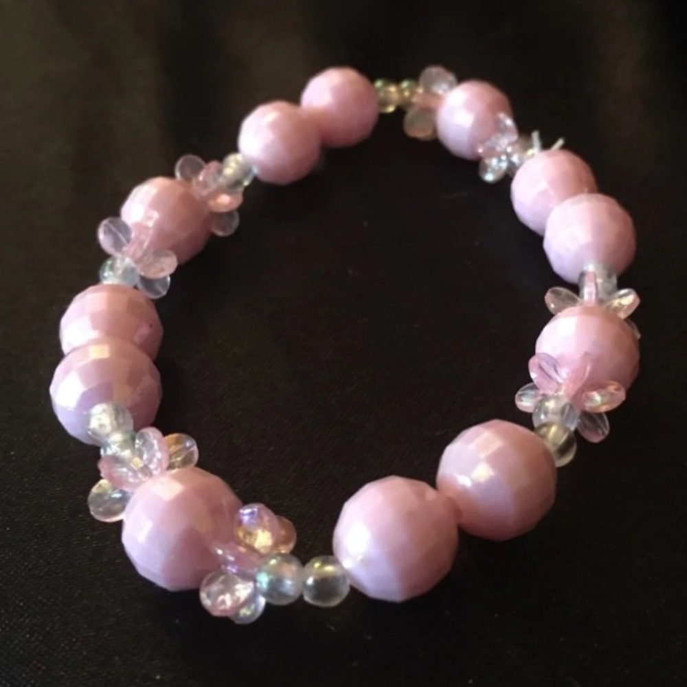 Pink Stretchy Bracelet - Picture 2 of 2
